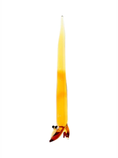 Amber Snake Glass Dabber Side