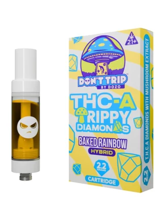 Baked Rainbow Don't Trip by Dozo THC-A Trippy Diamonds Cartridge 2.2G
