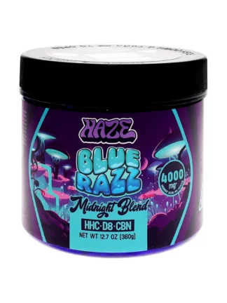 Blue Razz Haze Midnight Blend Gummies 4000mg