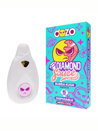 Bubba Kush Dozo Diamond Sauce Live Rosin Disposable 5G