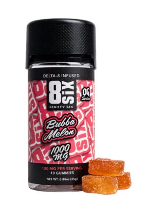 Bubba Melon 8SIX Delta 8 Gummies 1000MG