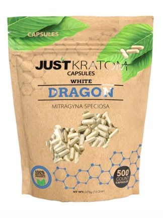 White Dragon Just Kratom Mitragyna Speciosa Capsules