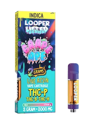 Grape Ape Looper XL Lifted Series THC-P+THC-B+THC-H Vape 2G