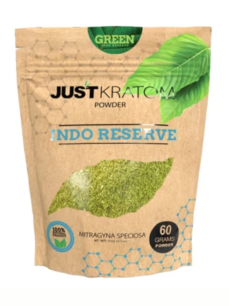 Green Indo Reserve Just Kratom Mitragyna Speciosa Powder 60g