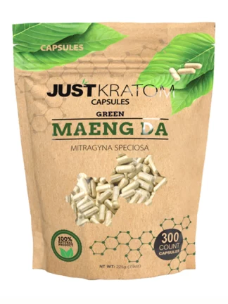 Green Maeng Da Just Kratom Mitragyna Speciosa Capsules 300ct