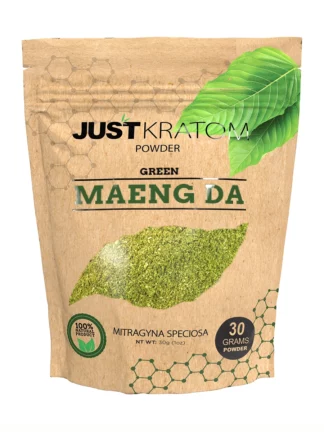 Green Maeng Da Just Kratom Mitragyna Speciosa Powder 30g
