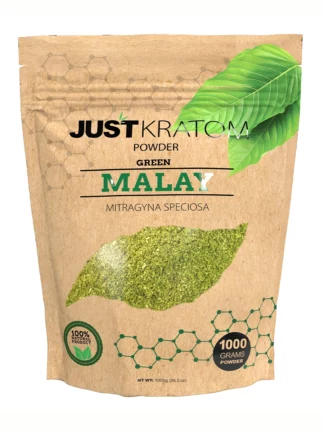 Green Malay Just Kratom Mitragyna Speciosa Powder 1000g