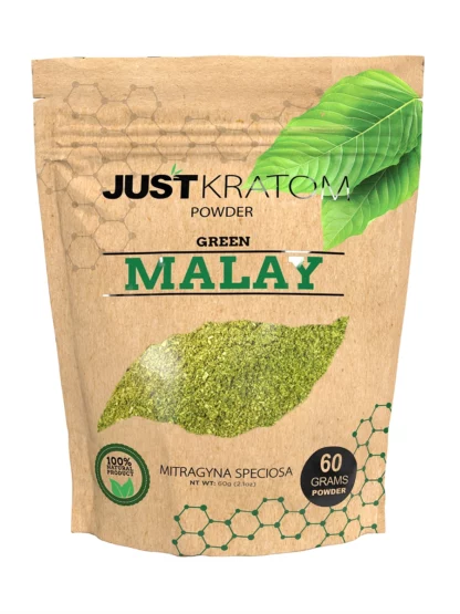 Green Malay Just Kratom Mitragyna Speciosa Powder 60g