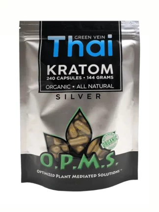 Green Thai OPMS Silver Kratom Capsules 240ct
