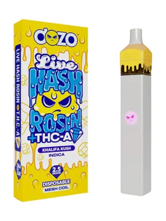 Khalifa Kush Dozo Live Hash Rosin + THC-A Diamond Disposable 2.5G