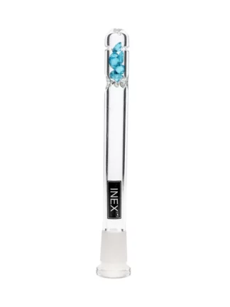 Light Blue 14mm to 18mm Inex Low Pro 4.5 Glass Adapter