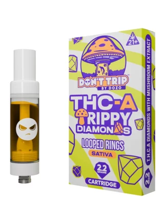 Looped Rings Don't Trip by Dozo THC-A Trippy Diamonds Cartridge 2.2G