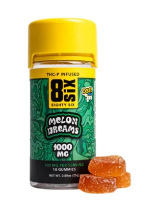 Melon Dreams 8SIX THC-P Infused Gummies 1000 MG