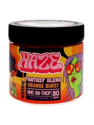 Orange Burst Haze Fantasy Blend Gummies 4000mg