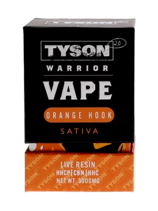 Orange Hook Tyson 2.0 Warrior Live Resin Disposable 3G