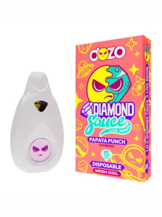 Papaya Punch Dozo Diamond Sauce Live Rosin Disposable 5G