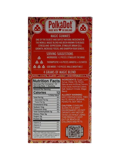 Passion Fruit PolkaDot Belgian Magic Blend Gummies 4G Passion Fruit bak