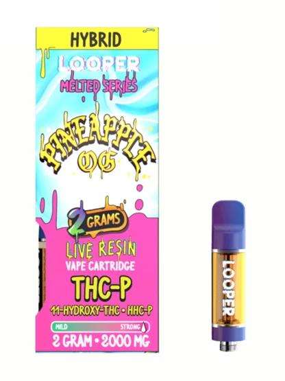 Pineapple OG Looper Melted Series THC-P-11-Hydroxy-THCHHC-P Live Resin Vape Cartridge 2G