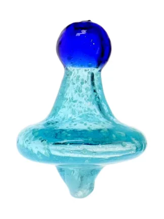 Pointed Spiral Carb Cap Turquoise