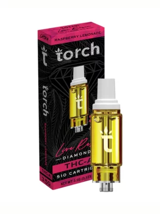 Raspberry Lemonade Torch THC-A Live Resin Diamonds 510 Cartridge 3.5G