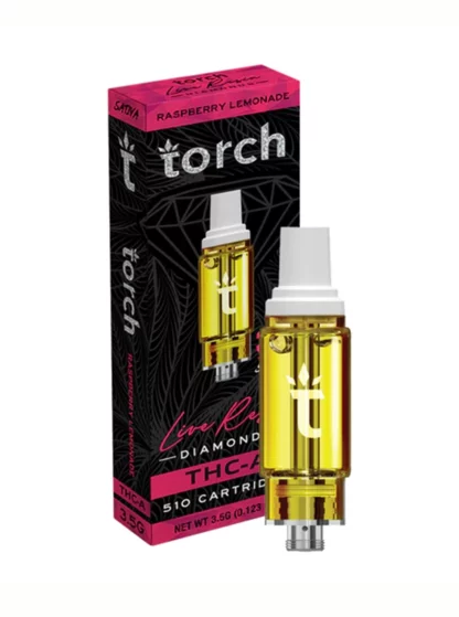 Raspberry Lemonade Torch THC-A Live Resin Diamonds 510 Cartridge 3.5G