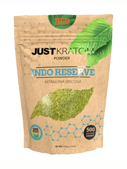 Red Indo Reserve Just Kratom Mitragyna Speciosa Powder 500g