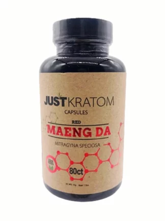 Red Maeng Da Just Kratom Mitragyna Speciosa Capsules