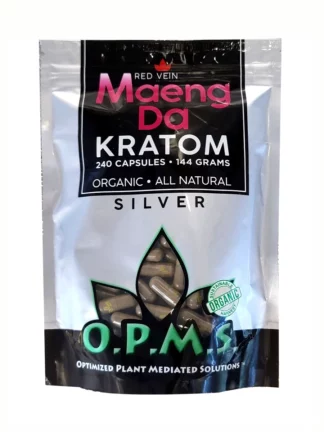 Red Maeng Da OPMS Silver Kratom Capsules 240ct