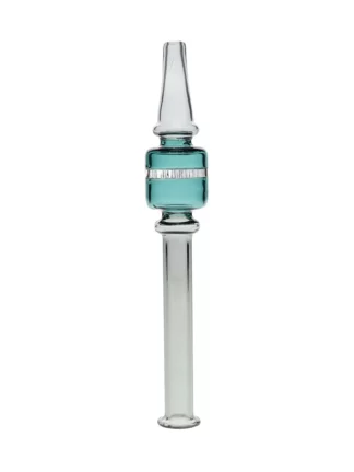 Smoke Grey with Green 6'' Square Nectar Collector