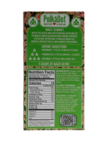Sour Martinelli PolkaDot Belgian Magic Blend Gummies 4G Back