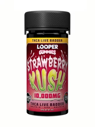 Strawberry Kush Looper THCA Live Badder Delta-8+HHC+Delta-9 Gummies 10 000mgStrawberry Kush Looper THCA Live Badder Delta-8+HHC+Delta-9 Gummies 10 000mg