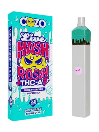 Sunday Driver Dozo Live Hash Rosin + THC-A Diamond Disposable 2.5G