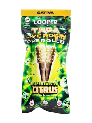 Supertwisted Citrus Looper THCA Live Rosin Prerolls 2G
