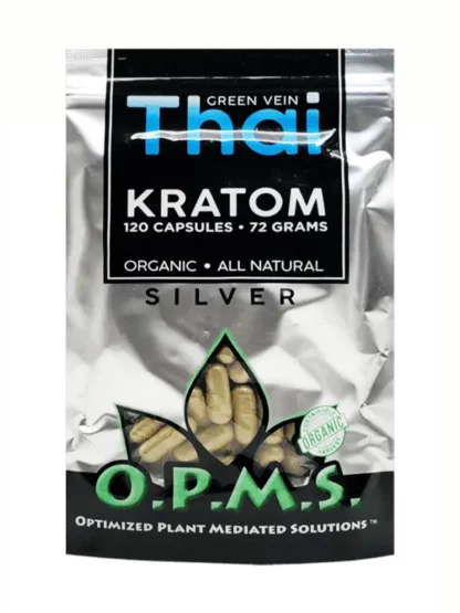 Thai OPMS Silver Kratom Capsules 120ct