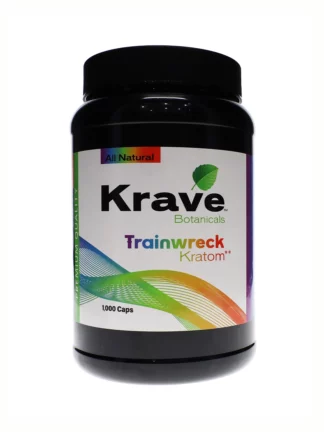 Trainwreck Krave Botanicals Kratom Capsules 1000ct