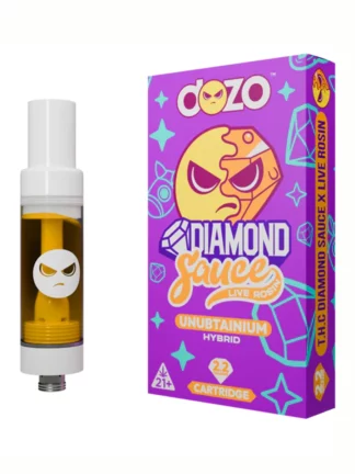 Unubtainium Dozo Diamond Sauce Live Rosin Cartridge 2.2G