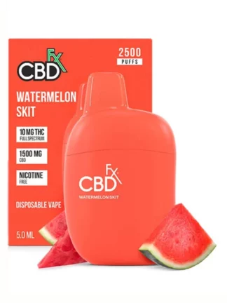 Watermelon Skit CBDFx CBD + 10mg THC Vape Pen 1500mg