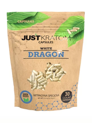 White Dragon Just Kratom Mitragyna Speciosa Capsules 30ct