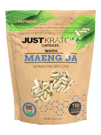 White Maeng Da Just Kratom Mitragyna Speciosa Capsules 150ct