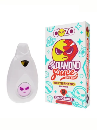 White Rhyno Dozo Diamond Sauce Live Rosin Disposable 5G