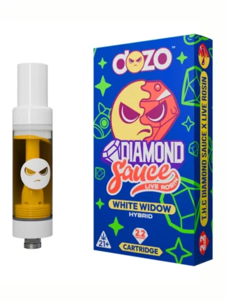 White Widow Dozo Diamond Sauce Live Rosin Cartridge 2.2G