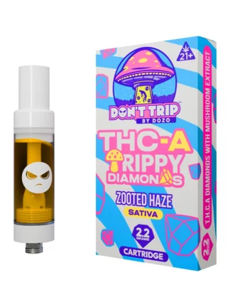 Zooted Haze Don't Trip by Dozo THC-A Trippy Diamonds Cartridge 2.2G