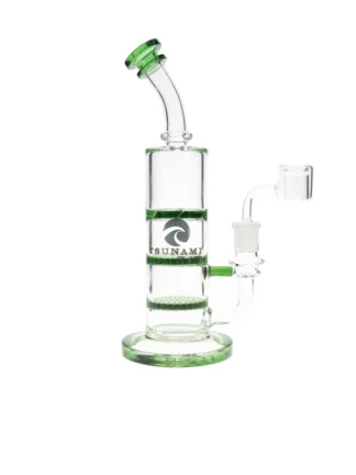 8" Tsunami Concentrate Rig Double Honey Comb Water Pipe