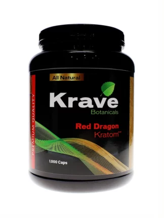 Red Dragon Krave Botanicals Kratom Capsules 1000ct