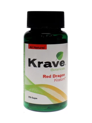 Red Dragon Krave Botanicals Kratom Capsules 75ct