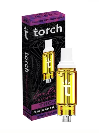 Blackberry Snow Cone Torch THC-A Live Resin Diamonds 510 Cartridge 3.5G