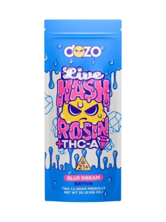 Blue Dream Dozo Live Hash Rosin + THC-A Diamond Prerolls 2ct