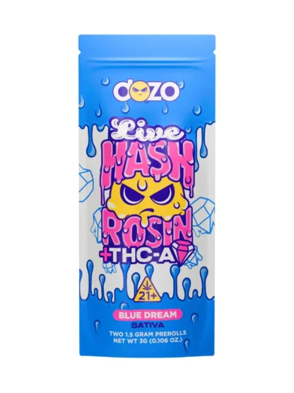 Blue Dream Dozo Live Hash Rosin + THC-A Diamond Prerolls 2ct