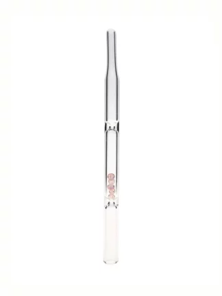 Glass Dabber With Pink Diamonds