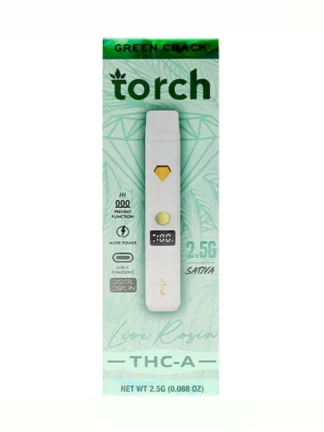 Green Crack Torch THC-A Live Rosin Disposable 2.5G